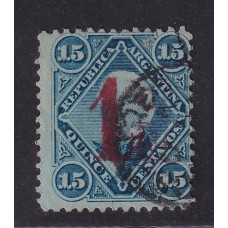 ARGENTINA 1884 GJ 70 ESTAMPILLA USADA U$ 30